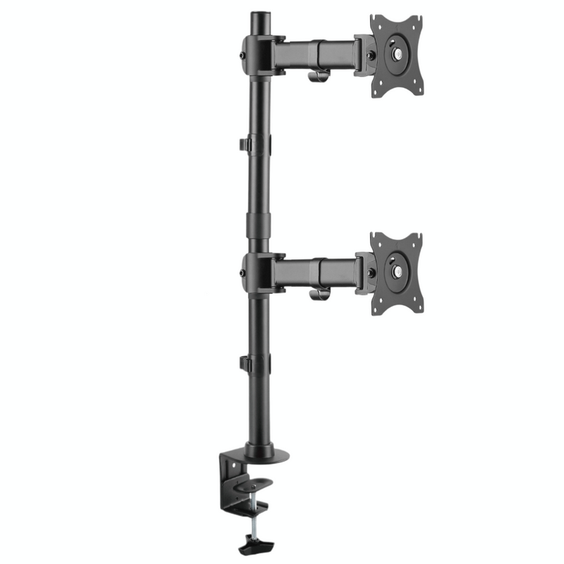 FT-274M2V FIXATEK - Suporte Vertical Articulável de Mesa para 2 Monitores