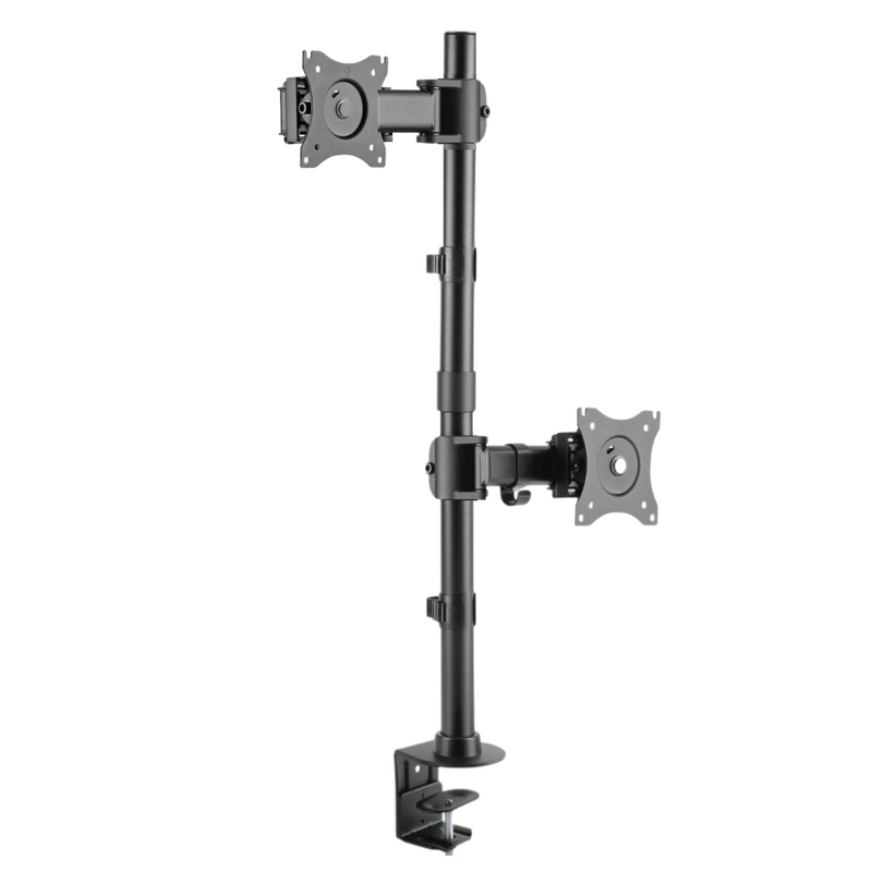 FT-274M2V FIXATEK - Suporte Vertical Articulável de Mesa para 2 Monitores