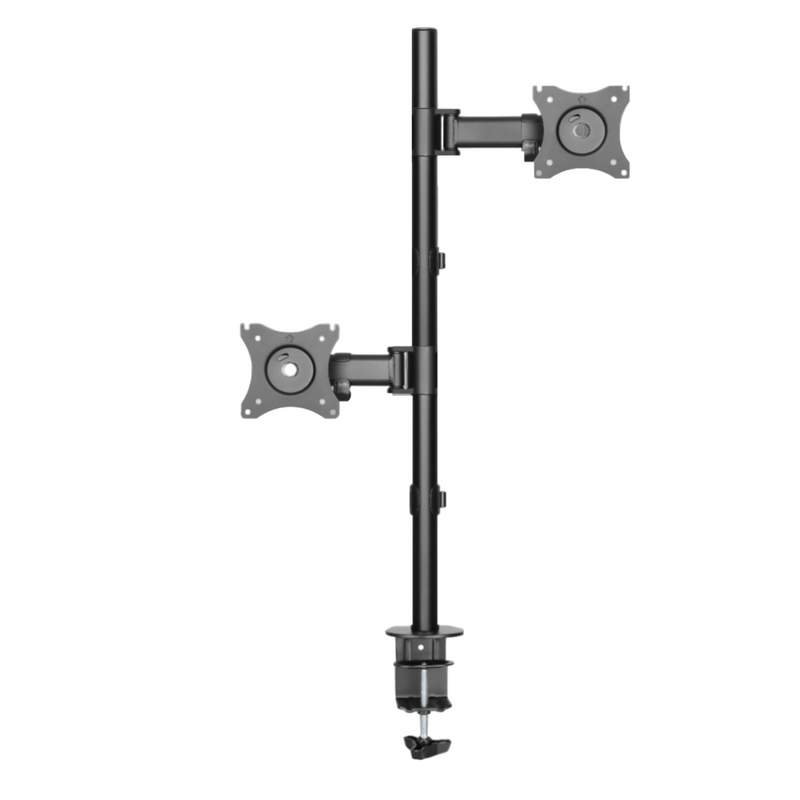 FT-274M2V FIXATEK - Suporte Vertical Articulável de Mesa para 2 Monitores