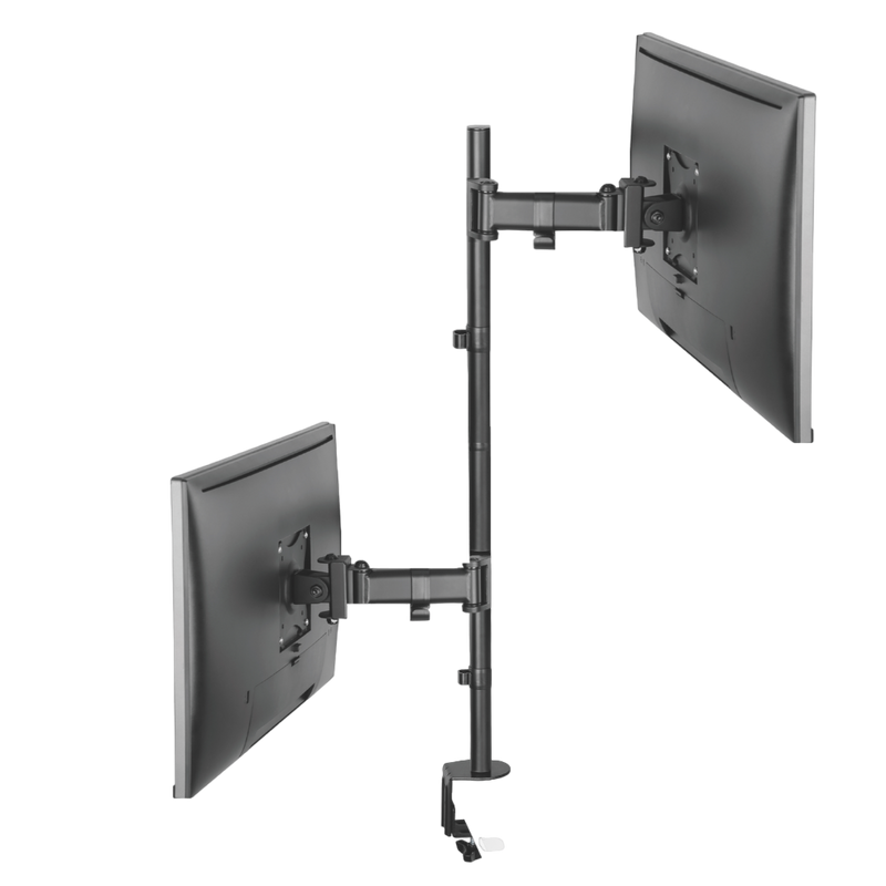 FT-274M2V FIXATEK - Suporte Vertical Articulável de Mesa para 2 Monitores